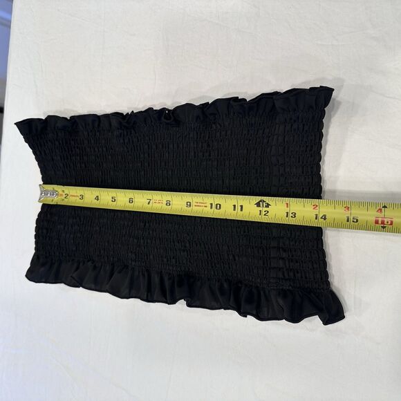 Sinch Seamless Ribbed Black Crop Top Tube Tank Size L Large - Picture 8 of 11